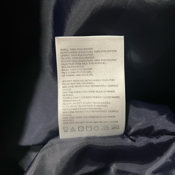 Laundry by Shelli Segal Women’s Dark Blue Puffer Coat, Size XL - Picture 7 of 8